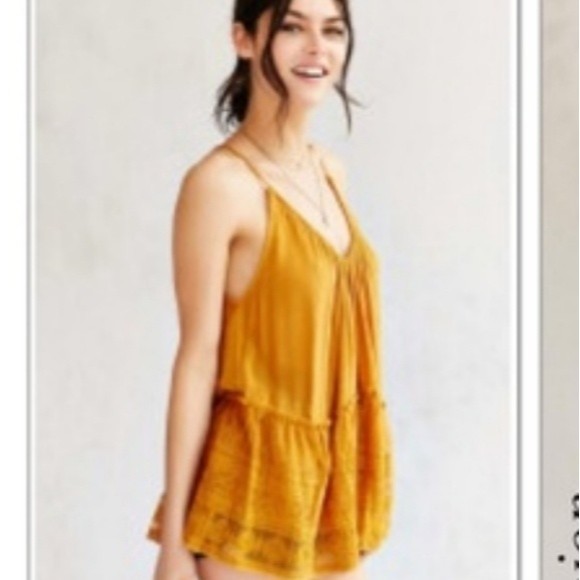 Anthropologie Staring At Stars Lace Trim Cami Tank Top - XS - Picture 2 of 11